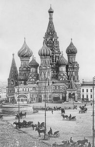 The Cathedral of St. Basil the Blessed on the Red Square in Moscow by Russian Photographer